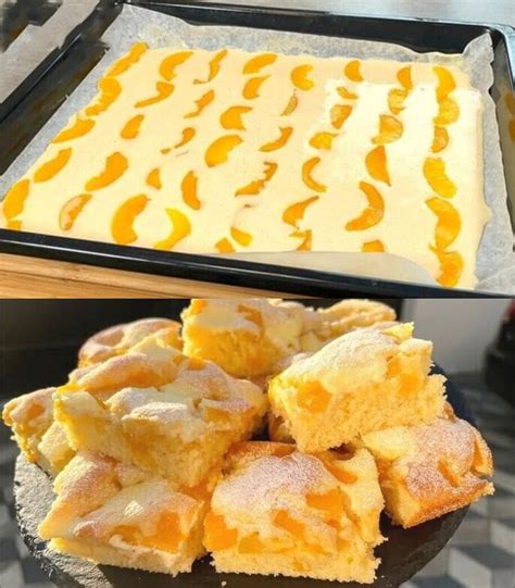 Kiwi-Pudding-Schichten im Blechkuchen