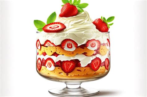 Klassische Erdbeer-Nachtische: Trifle, Pavlova, Tiramisu als Illustration