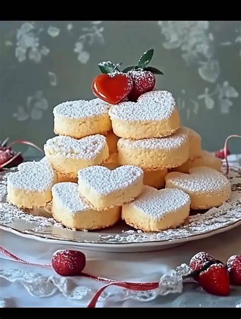 Klassische Gebäckstücke dekoriert mit süßem Schnee