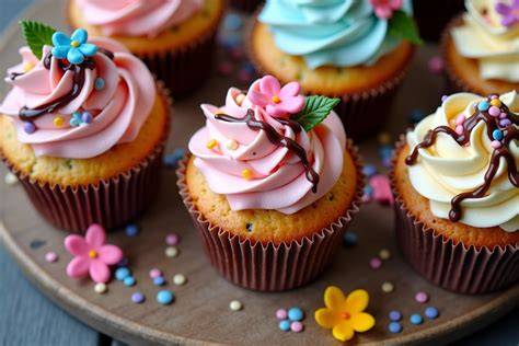 Klassische Kuchen und Muffins in Tierform dekorieren