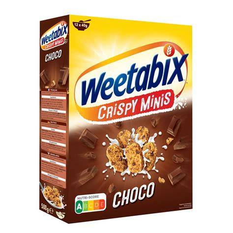 Klassische Zutatenliste von Weetabix Minis Choco