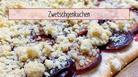 Klassischer Zwetschgenkuchen vom Blech