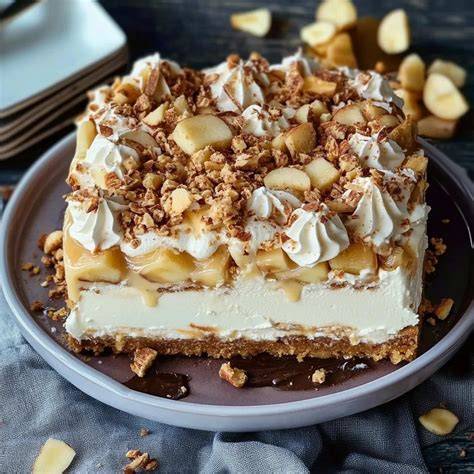 Klassisches Apfel-Tiramisu: Apfelschichten, Sahne und Kekse