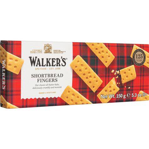 Klassisches Walkers Shortbread Fingers in Tartan-Verpackung