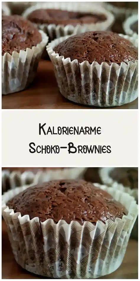 Kleine kalorienarme Brownies und Muffins