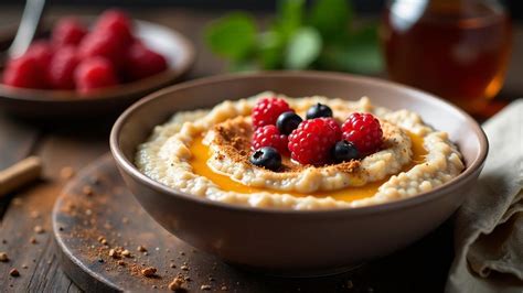 Knusprige Haferfleks-Schale mit Milch und Infotext zur Lagerung