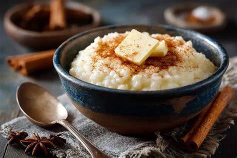 Kochtopf mit Milchreis und Vanilleschote