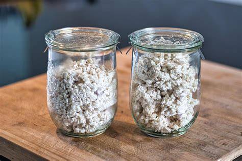 Koji-Reis und fermentierende Misogläser