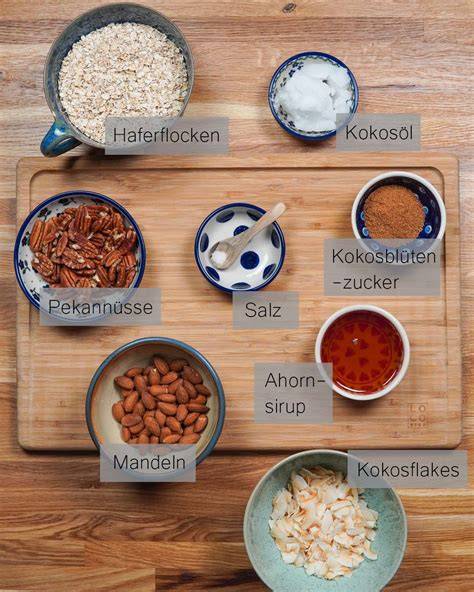 Kokosöl und Nüsse: Zutaten für Granola