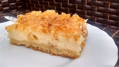 Kokos Quark Kuchen mit Kokos-Topping