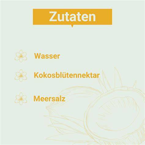 Kokosblütennektar Verwendung