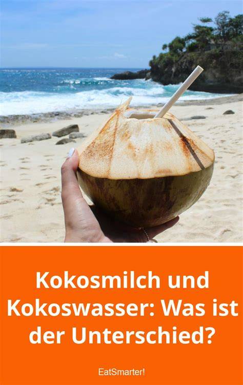 Kokosmilch vs. Kokoswasser - Infografik