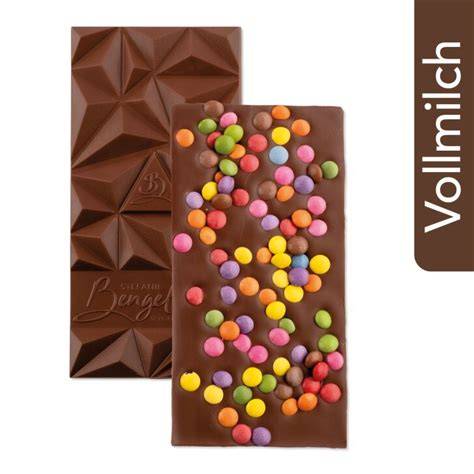 Kollektion verschiedener Schokoladenfüllungen: Lindt, Schweizer Vollmilch, Schokolinsen