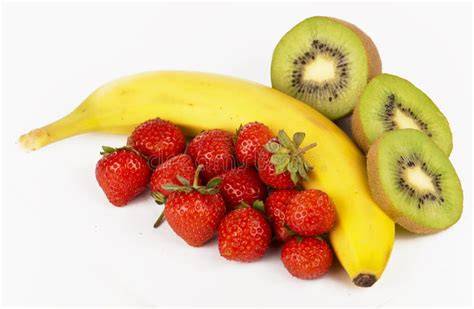 Kombinationen: Banane mit Erdbeere, Kiwi, Orange und Maracuja als Variations-Ideen