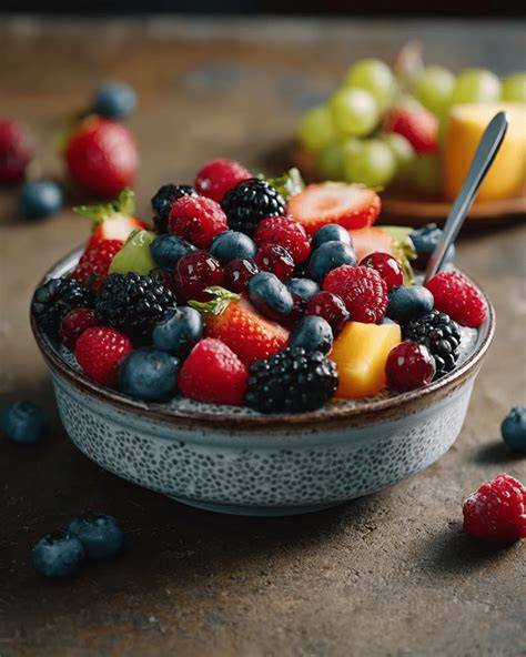 Kompottschale mit Beeren
