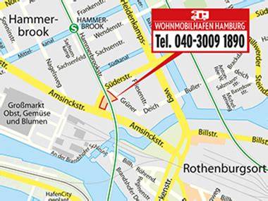 Konditorei-Standort und Anfahrtskarte Hamburg