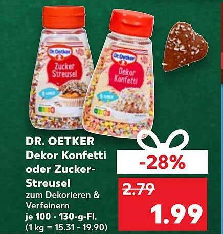 Konfetti Streusel Edeka Produkt und Verpackung
