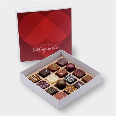 Konfigurator zur individuellen Zusammenstellung einer Pralinenbox