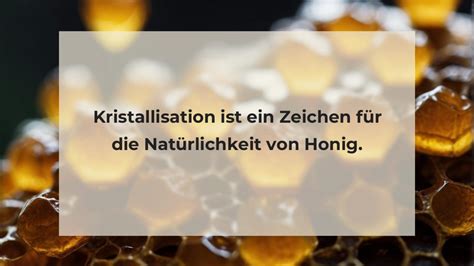 Konsistenz und Kristallisation von Honig