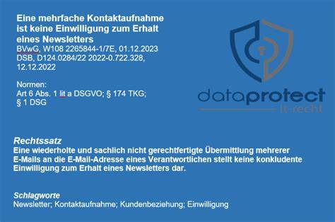 Kontaktaufnahme und Datenschutz