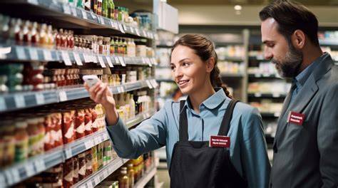 Kontrolle im Supermarkt: Ausweisprüfung