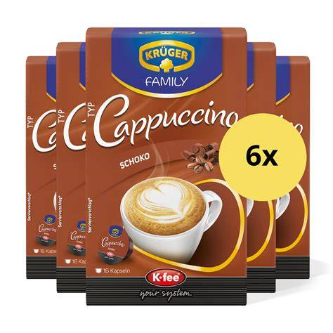 Krüger Cappuccino Packungen im Regal