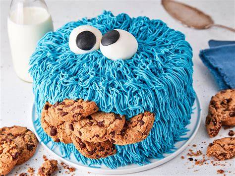 Krümelmonster Torte fertig dekoriert