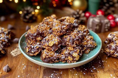 Kreativ verzierte No-Bake-Plätzchen für Weihnachten