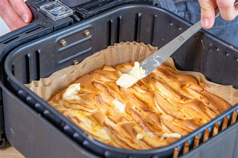 Kreative Dekoration für Apfelkuchen aus der Heißluftfritteuse