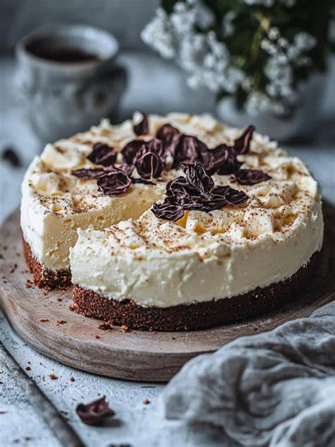 Kreative Dekorationsideen für glutenfreien, veganen Käsekuchen