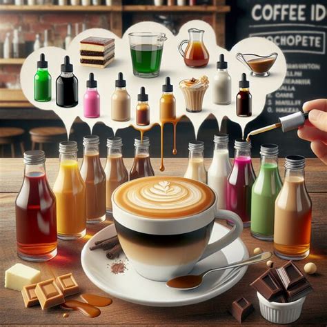 Kreative Kaffeevarianten mit verschiedenen Sirupsorten