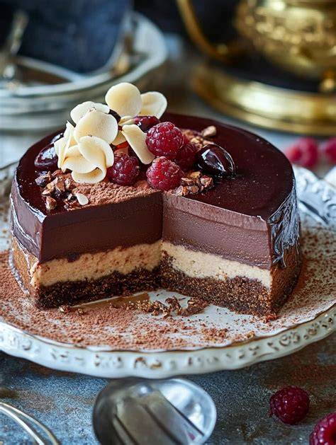 Kreative Torte mit Mix aus Schoko und Marzipan