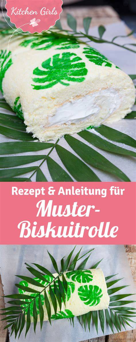 Kreativer Matcha-Biskuit mit Muster