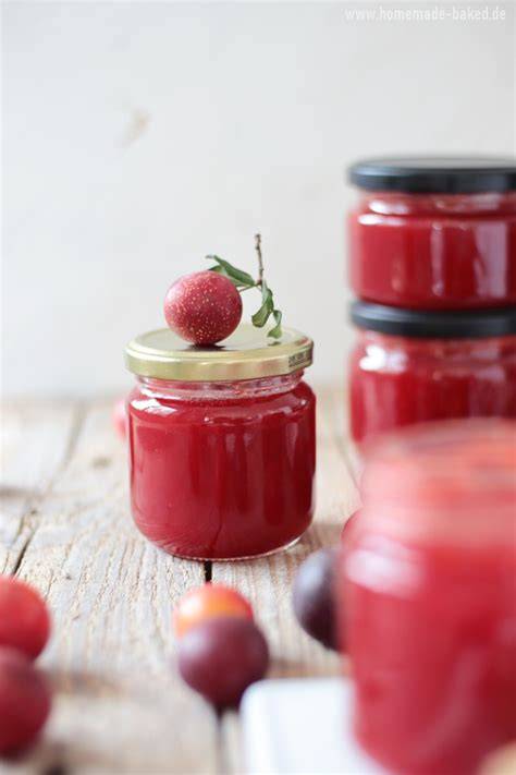 Kriecherl Marmelade - Detailfoto des fertigen Produkts im Glas