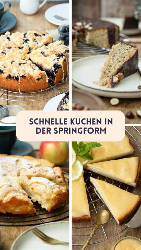 Kuchen aus der Springform, angeschnitten