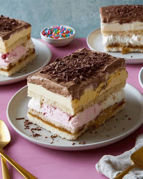 Kuchen in Schichten schneiden und füllen