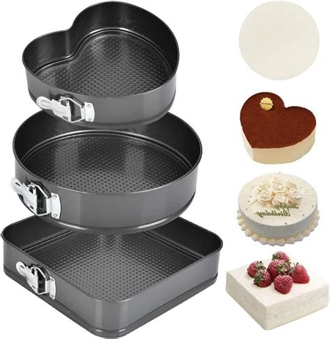 Kuchenformen verschiedener Größen im Vergleich