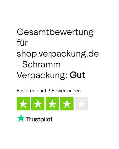 Kundenbewertungen und Sterne, Verpackung mit Trustami-Bewertung