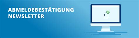Kurzanleitung Newsletter-Abmeldung