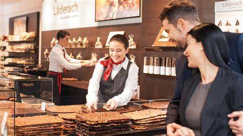 Läderach Boutique in einer deutschen Innenstadt