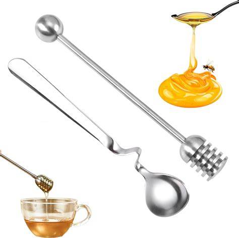 Löffel mit Honig vs Löffel mit Marmelade