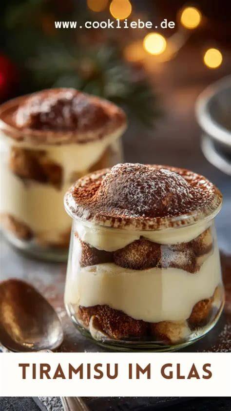Löffelbiskuit-Tiramisu als Einzelportion im Glas