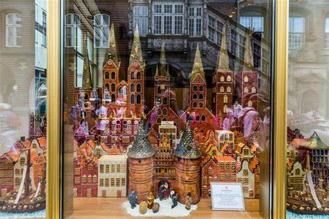 Lübecker Marzipan im Schaufenster