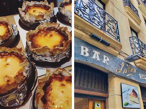 La Viña Bar in San Sebastian: Außenaufnahme und Käsekuchen