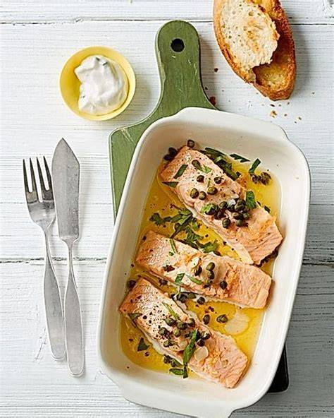 Lachsfilet im Ofen mit Honig-Senf-Glasur
