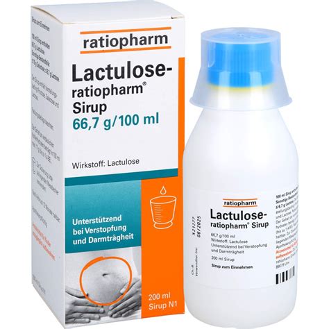 Lactulose Sirup in Messbecher
