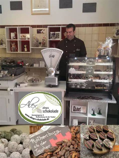 Laden und Sortiment von Allegra Schokolade in Rothenburg ob der Tauber