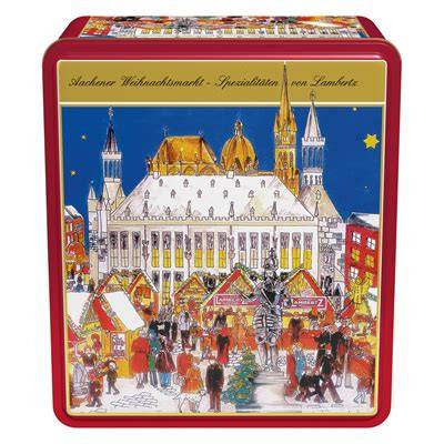 Lambertz Lebkuchen Adventskalender mit verschiedenen Gebäckspezialitäten