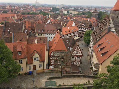 Landkarte/Nürnberg als Zentrum der Lebkuchenherstellung