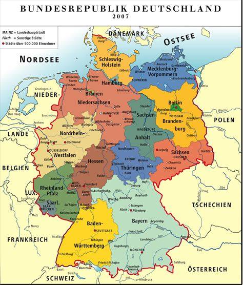 Landkarte: Honigherkünfte in Deutschland